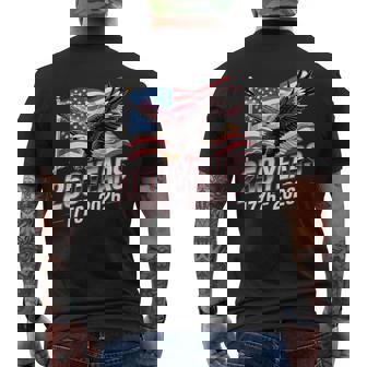 Usa 250 Years Eagle 1776-2026 Flag 250Th Anniversary Men's T-shirt Back Print - Thegiftio
