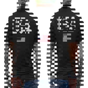 Usa Drapeau Américain Amérique Etats-Unisintage T-shirt imprimé au dos - Cadeauxyz