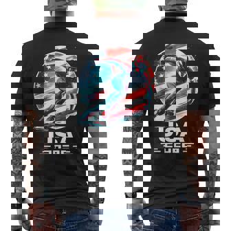 Usa Team 2026 Speed Skating American Speed Skating Men's T-shirt Back Print | Mazezy