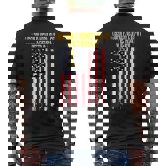 USS John F Kennedy CVA-67 Aircraft Carrier Veteran's Day Men's Back Print T-Shirt | Mazezy