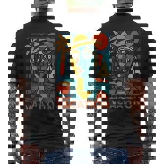 Vacaciones Estilo Picasso Camiseta Hombre Estampado Espalda - Regaloses