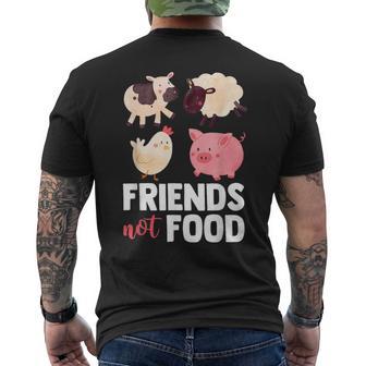 Vegan Füreganerprücheegetarier Tierschutz Ethik T-Shirt mit Rückendruck - Geschenkecke