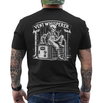 Vent Whisperer Respiratory Therapist Therapy Skeleton Men's T-shirt Back Print - Thegiftio UK