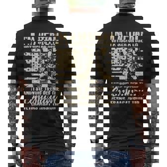Im A Veteran Not A Sucker Or A Loser Veteran Patriotic Men's T-shirt Back Print | Mazezy