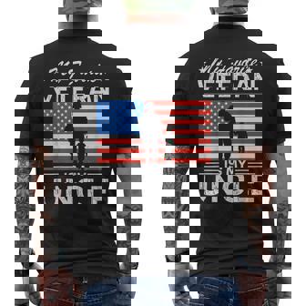 Veterans Day Military My Favorite Veteran Is My Uncle Men's T-shirt Back Print - Monsterry