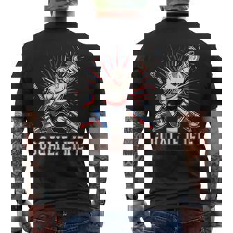 Vida Portero Hockey Hielo Divertido Portero Camiseta Hombre Estampado Espalda - Regaloses