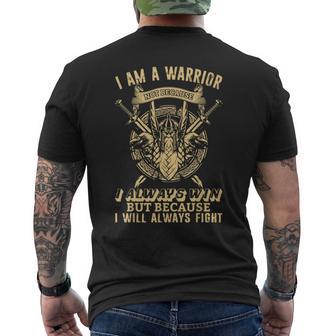 Viking Warriors Jeuis Un Guerrieriking Je Combattrai Toujours T-shirt imprimé au dos - Cadeauxyz