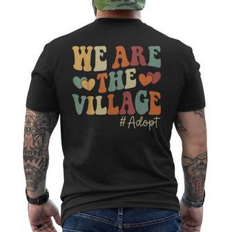 We Are The Village Adopt Adoption Day 2025 Men's T-shirt Back Print - Thegiftio UK