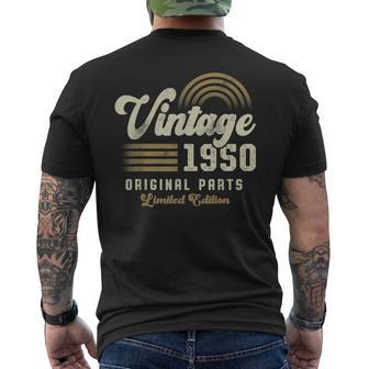 Vintage 1950 Pièces Originales 75Ème Anniversaire T-shirt imprimé au dos - Cadeauxyz