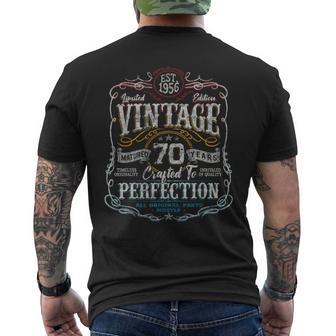 Vintage 1956 Limited Edition 70 Year Old 70Th Birthday Men's T-shirt Back Print - Thegiftio