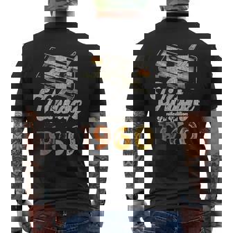 Vintage 1960 Cassette Lápiz 65 Cumpleaños Camiseta Hombre Estampado Espalda - Regaloses