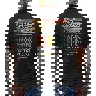 Vintage 1986 Original Piezas Palmas 40 Cumpleaños Camiseta Hombre Estampado Espalda - Regaloses