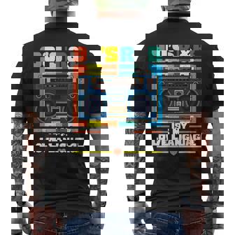 Vintage 90'S R&B Music For Rnb Lovers 70'S 80'S 90'S Tape Men's T-shirt Back Print - Monsterry