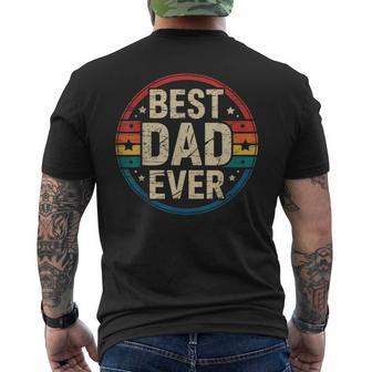 Vintage Avec Inscription Best Dad Ever Pour La Fête Des Pères T-shirt imprimé au dos - Cadeauxyz