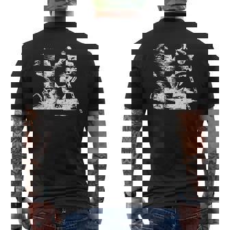 Vintage A Blind Squirrel Animal Nut Joke Men's T-shirt Back Print - Monsterry