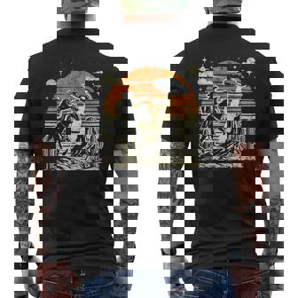 Vintage 90S Western Cowboy Ufo Men's T-shirt Back Print - Monsterry