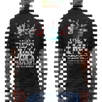 Vintage Bowling Team This Is My Lucky Bowling Men's T-shirt Back Print | Seseable CA