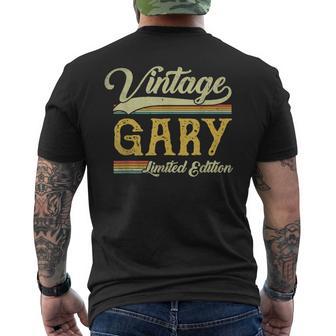 Vintage Gary Name Saying For Gary Birthday Men's T-shirt Back Print - Thegiftio UK
