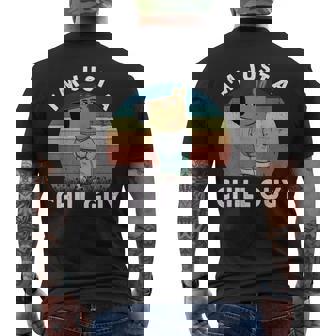 Vintage I'm Just A Chill Guy Meme Men's T-shirt Back Print - Monsterry