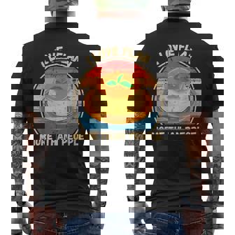 Vintage J'aime Le Flan Plus Que Les Gens T-shirt imprimé au dos - Cadeauxyz