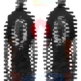 Vintage Japan Samurai Fighter Men's T-shirt Back Print | Seseable CA