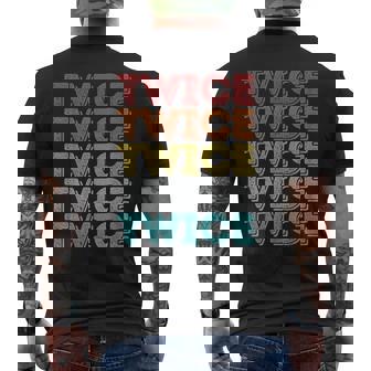 Vintage Retro Twice Men's T-shirt Back Print | Seseable UK