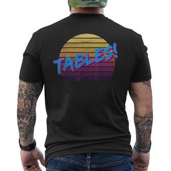 Vintage Tables I Think You Should Leave Retro Men's T-shirt Back Print - Thegiftio UK