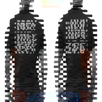 Vintage Used-Look Empathy Freundlichkeit Respekt T-Shirt mit Rückendruck - Seseable