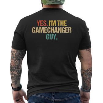 Vintage Yes I'm The Gamechanger Guy Baseball Men's T-shirt Back Print - Thegiftio UK