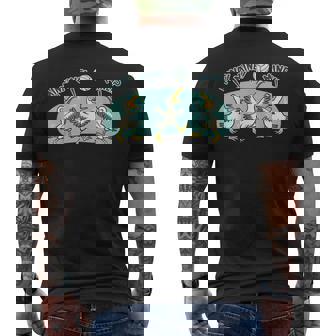 Volleyball Seagull Mine Beach Volleyball Player Men's Back Print T-Shirt | Mazezy