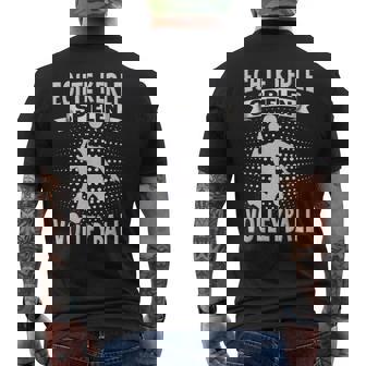 Volleyballer Männer Jungen Jungs Beacholleyball T-Shirt mit Rückendruck - Seseable