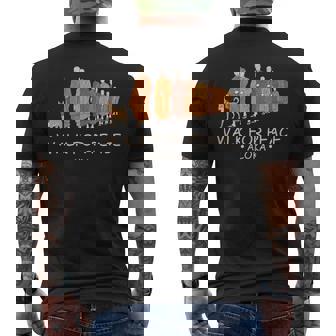 Walk For Peace Monks With Aloka Dog メンズTシャツ バックプリント - Kawaiitshirt