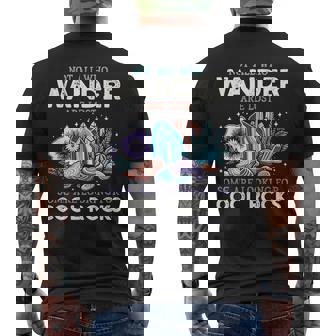 Wander Are Lostome Looking For Rocks Geologist メンズTシャツ バックプリント - Kawaiitshirt