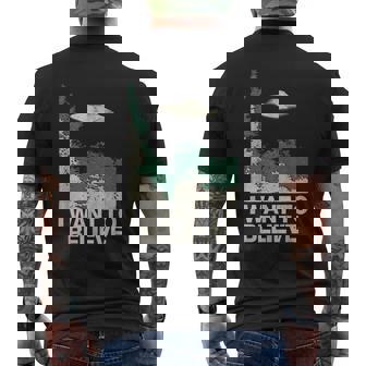 I Want To Believe Imprimé Extraterrestre Ovni T-shirt imprimé au dos - Cadeauxyz