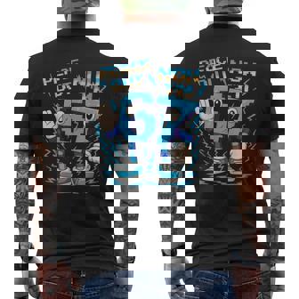 I Was 6 Now I'm 7Ixeven Brainrot 7歳の誕生日 メンズTシャツ バックプリント - Kawaiitshirt