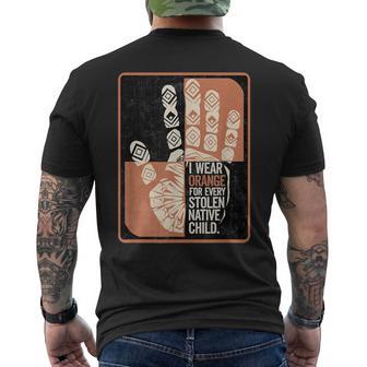 I Wear Orange For Every Stolen Native Child Awareness Men's T-shirt Back Print - Thegiftio UK