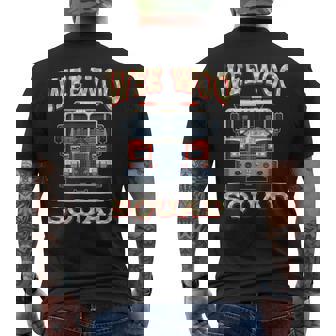 Wee Woo Squad Firefighter Fireman Gag Fire Truck Men's T-shirt Back Print | Mazezy