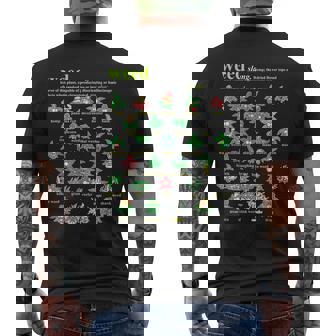 Weed Slang Definition Various Species Men's T-shirt Back Print | Mazezy