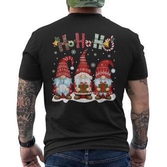 Weihnachtsoutfit Wichtel Zwerge Gnome Weihnachts Pyjama T-Shirt mit Rückendruck - Geschenkecke