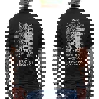 Welcome To Transylvania Vampire Castle Halloween Men's T-shirt Back Print | Seseable UK