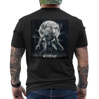 Wendigo Cryptid Monster Creepy Skinwalker Evil Horror Men's T-shirt Back Print - Thegiftio UK