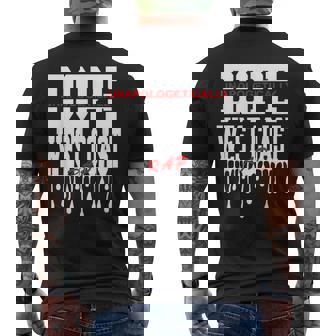 West Coast Rap Unapologetically Dope Men's Back Print T-Shirt | Mazezy