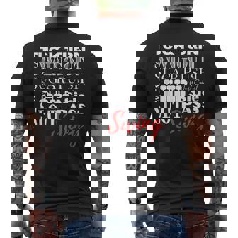 West Coast Swing Dance WCS Dancing Terms Dancer Ballroom Men's Back Print T-Shirt | Mazezy