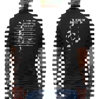 What-The F Musical Note Humor Adult Slang Word Music Lover Men's T-shirt Back Print - Thegiftio