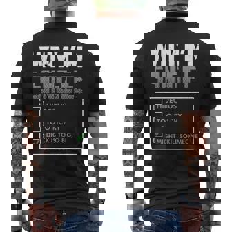 Why I Amingle メンズTシャツ バックプリント - Kawaiitshirt