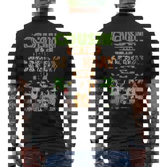 Wild Cousin Of The Birthday Boy Zoo Safari Jungle Animal Men's T-shirt Back Print | Seseable FR