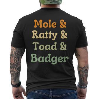 Wind In The Willows Character Men's T-shirt Back Print - Thegiftio