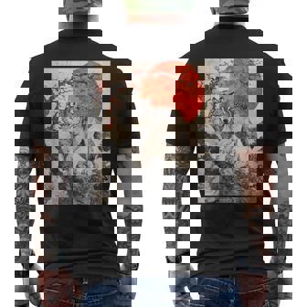 Wolf Wolves Japan Japanese Anime Graphic Men's T-shirt Back Print | Mazezy