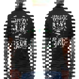 World's Best Music Teacher For Teacher Appreciation Tank Top Men's Back Print T-Shirt | Mazezy