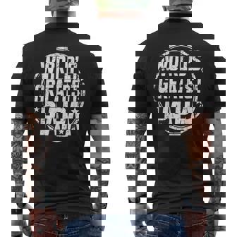 World's Greatest Papa Best Grandpa Fathers Day Men's T-shirt Back Print - Monsterry